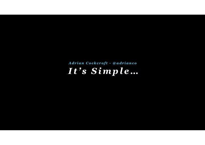 i t s s i m p l e 2 0 1 2 w h a t i s t h e m e a n i n g
