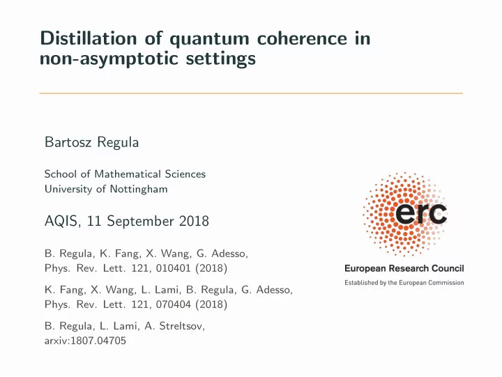 distillation of quantum coherence in non asymptotic