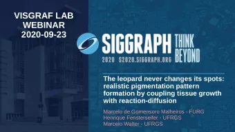 VISGRAF LAB  WEBINAR  2020-09-23  The leopard never changes its spots:  realistic pigmentation