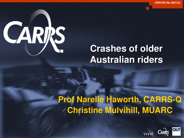 crashes of older australian riders