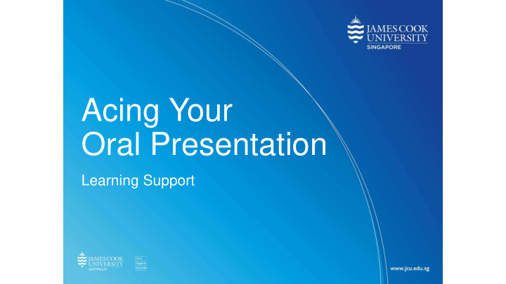 acing your oral presentation