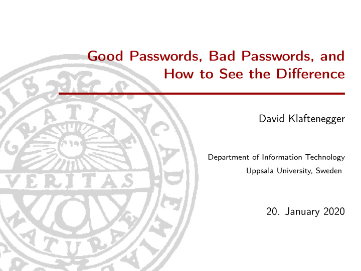 good passwords bad passwords and how to see the difference
