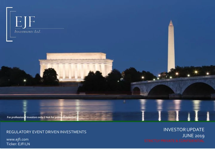 investor update