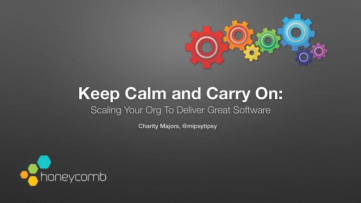 keep calm and carry on