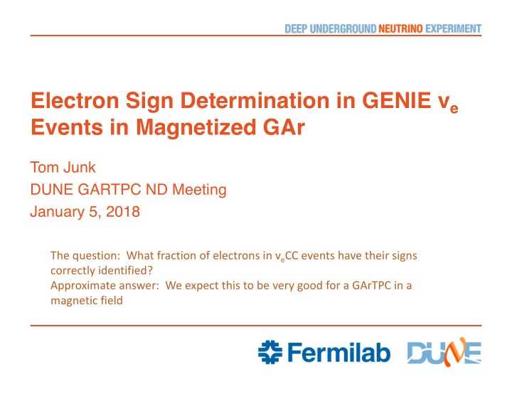 events in magnetized gar