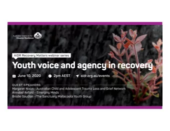 First presenters: Margaret Nixon and  Annabel Axford  Annabel has over 30 years nursing and