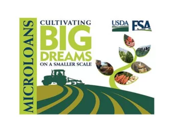 An Introduction to FSA  Farm Loans  Farmers apply for direct loans at  local FSA offices