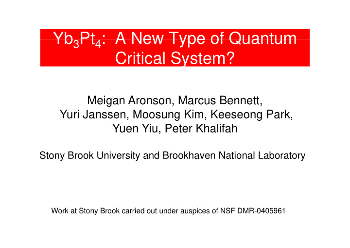 yb pt a new type of quantum yb 3 pt 4 a new type of