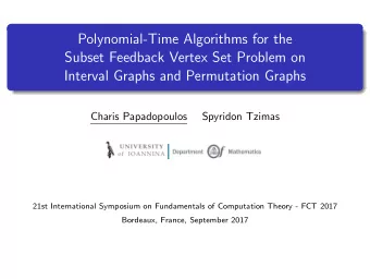 Polynomial-Time Algorithms for the  Subset Feedback Vertex Set Problem on  Interval Graphs and