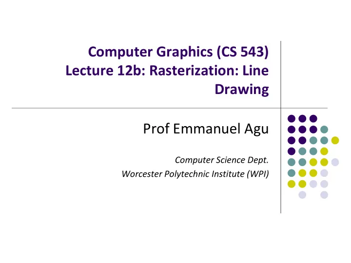 computer graphics cs 543