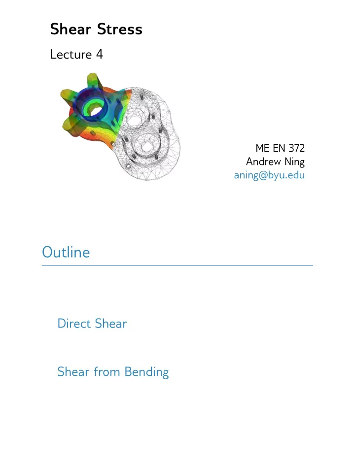 shear stress