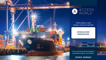 LOCALLY. GLOBALLY.  3.  DISCLAIMER  11. AFRICA OVERVIEW  4.  OUR STORY  12. NORTH AMERICA OVERVIEW