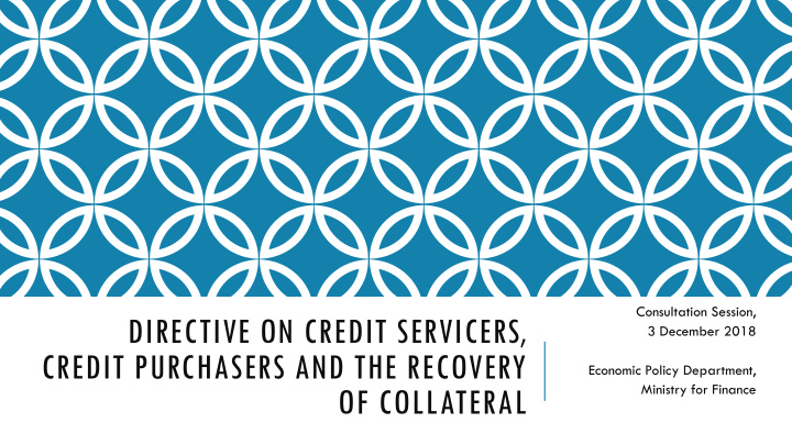 directive on credit servicers