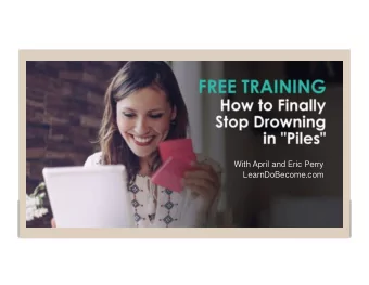 With April and Eric Perry ! LearnDoBecome.com !  GETTING THINGS  DONE  YOUR COMMAND  CENTRAL  DO