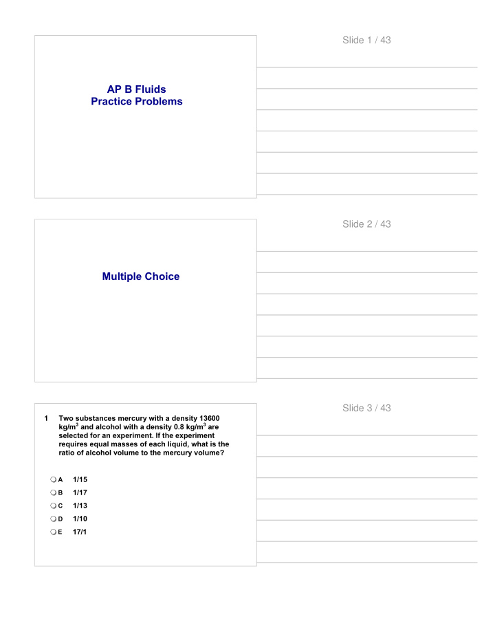 ap b fluids practice problems