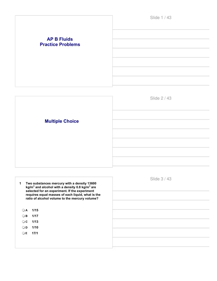 ap b fluids practice problems