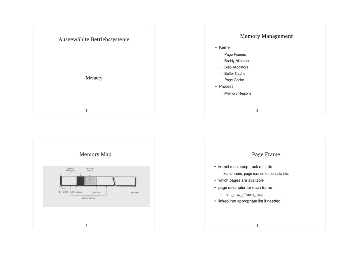 memory management ausgew hlte betriebssysteme