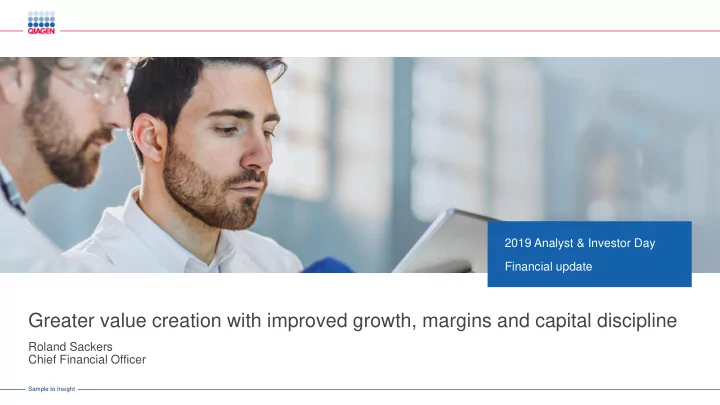 greater value creation with improved growth margins and