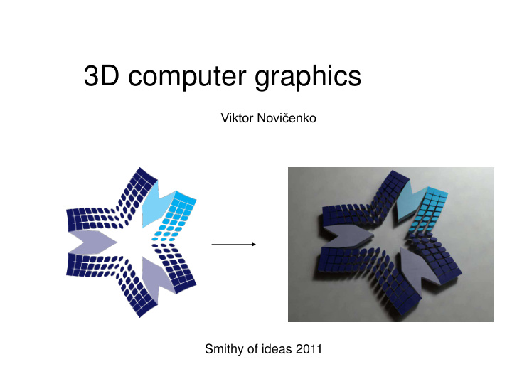 3d computer graphics