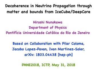 Decoherence in Neutrino Propagation through  matter and bounds from IceCube/DeepCore Hiroshi