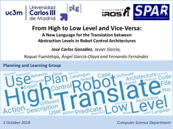 From High to Low Level and Vice-Versa:  A New Language for the Translation between  Abstraction