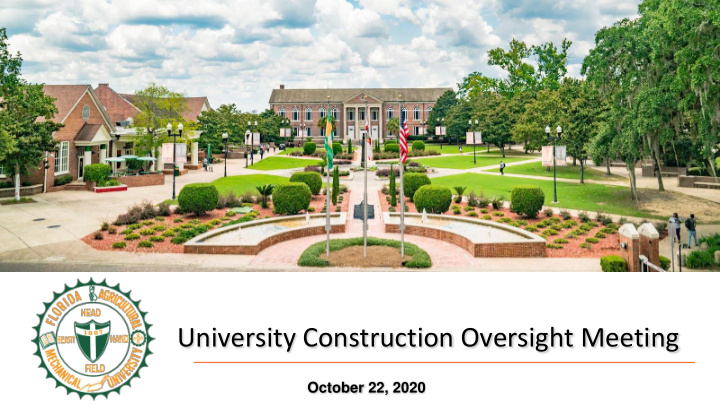university construction oversight meeting