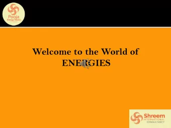 Welcome to the World of  ENERGIES  WHY AM I  SUFFERING