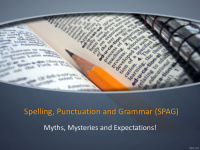 spelling punctuation and grammar spag