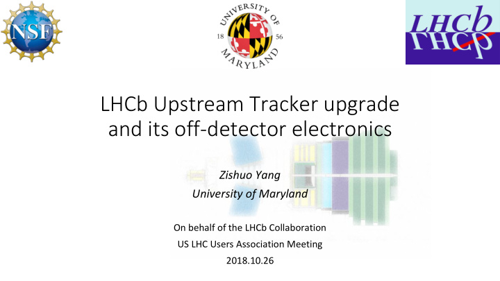 lhcb upstream tracker upgrade and its off detector