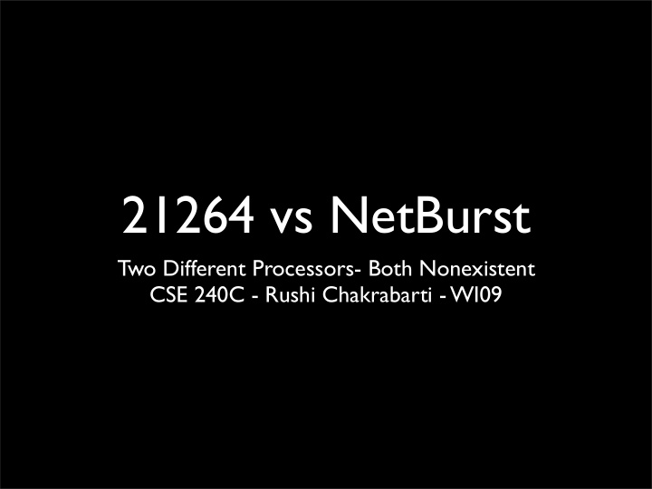 21264 vs netburst