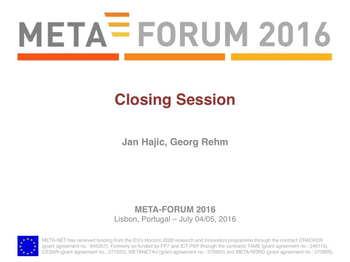 closing session