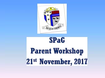 To share the expectations for SPaG laid out in  the National Curriculum for English  To