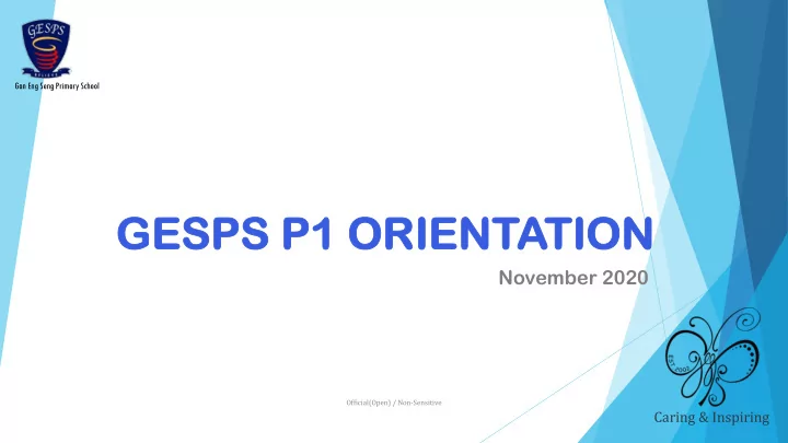 gesps p p1 o orientati tion