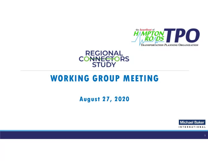 working group meeting