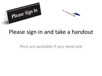 Please sign in and take a handout  Pens are available if you need one  GCSE 2019  Aims of this
