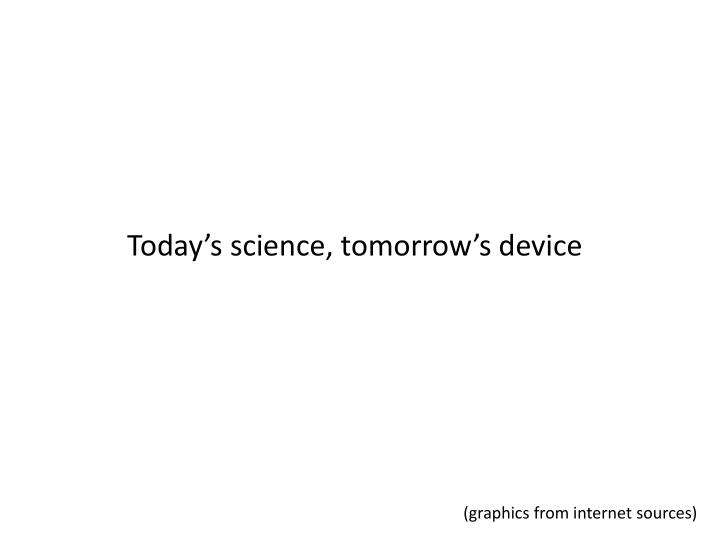 today s science tomorrow s device