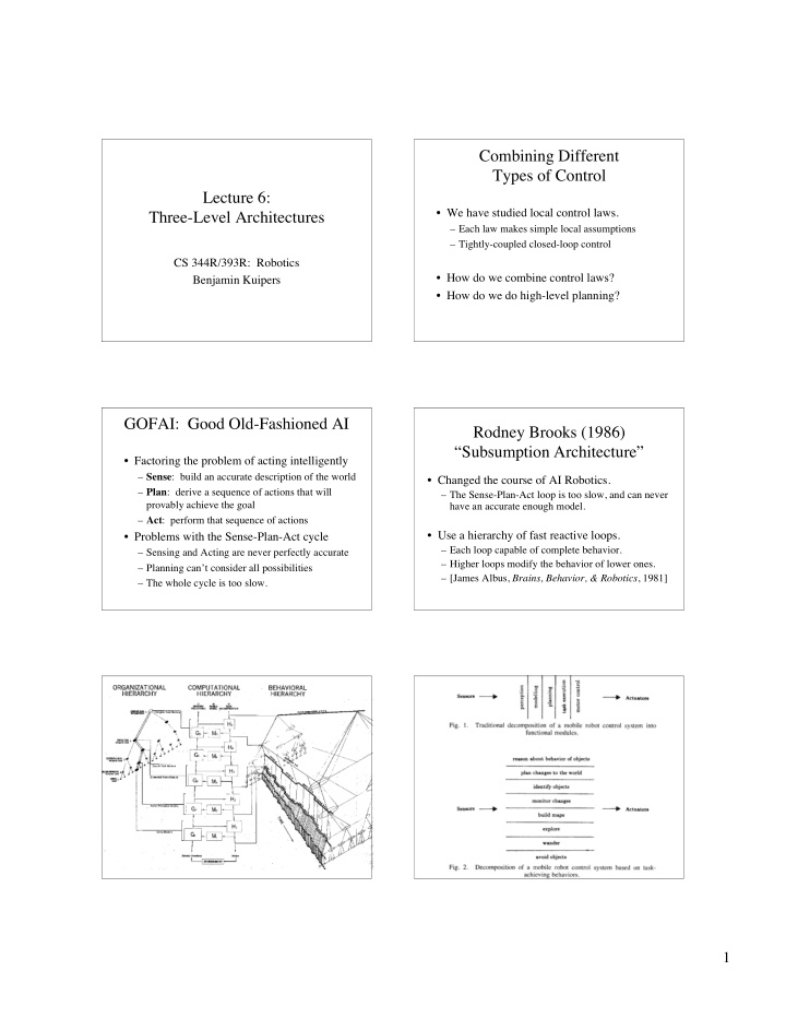 combining different types of control lecture 6