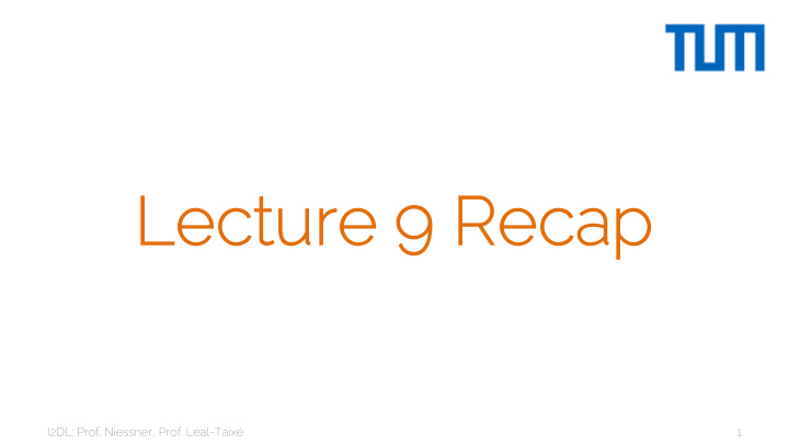 le lecture 9 9 r recap ap