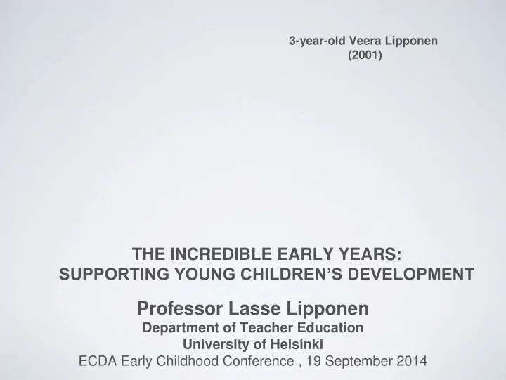professor lasse lipponen