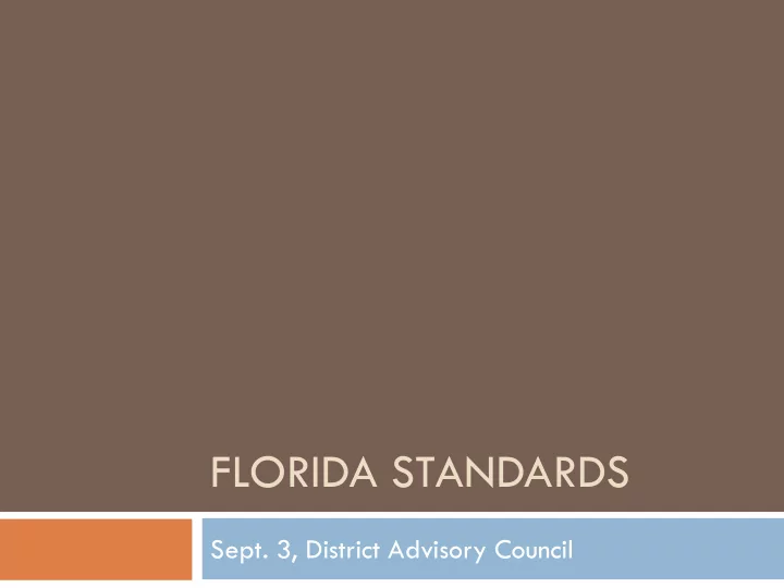 florida standards