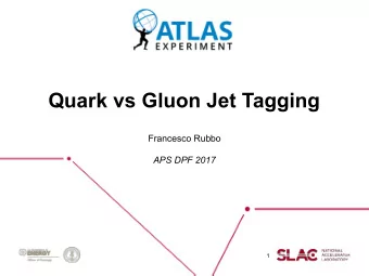 Quark vs Gluon Jet Tagging  Francesco Rubbo  APS DPF 2017  1  q/g discrimination  hep-ph/1106.3076