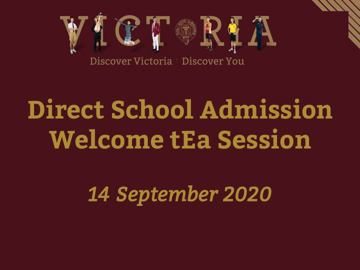 welcome tea session
