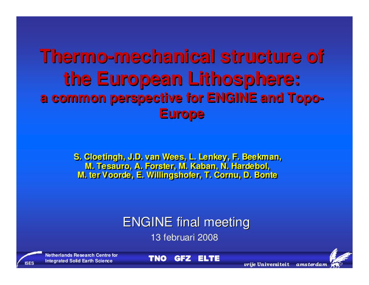 thermo mechanical structure of thermo mechanical