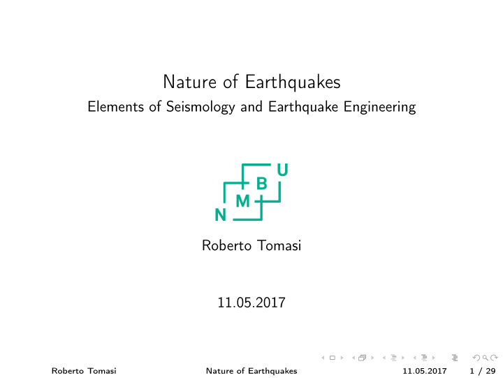 nature of earthquakes