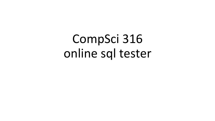 compsci 316