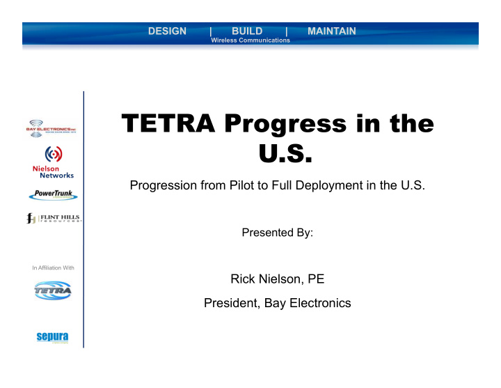 tetra progress in the u s