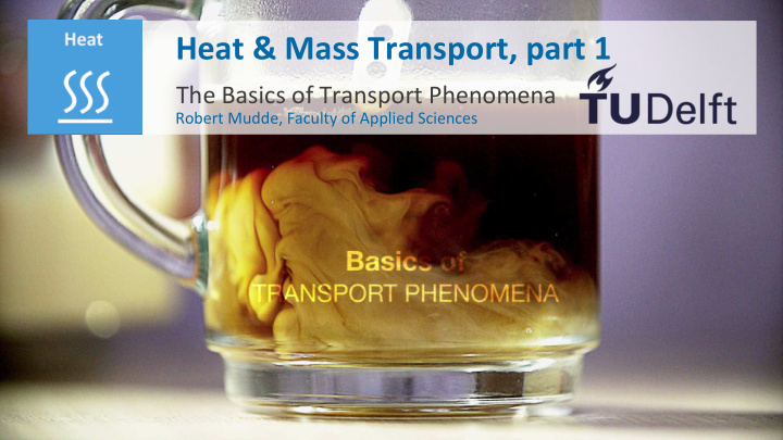 heat mass transport part 1