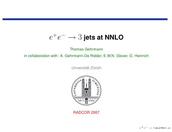 e + e   3 jets and event shapes  Classical QCD observable  testing ground for QCD: