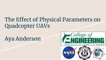 Quadcopter UAVs  Aya Anderson  Background    This project is working with a quadcopter.    A