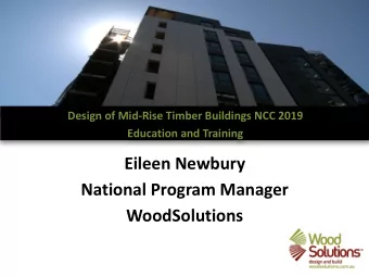 WoodSolutions  New market opportunities for the F &amp; T sector  New market opportunities for the